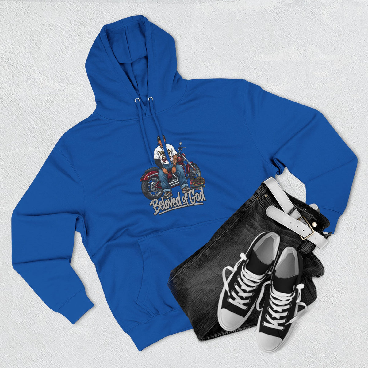 Beloved of God Motorcycle Hoodie — Inspired Biker Pullover