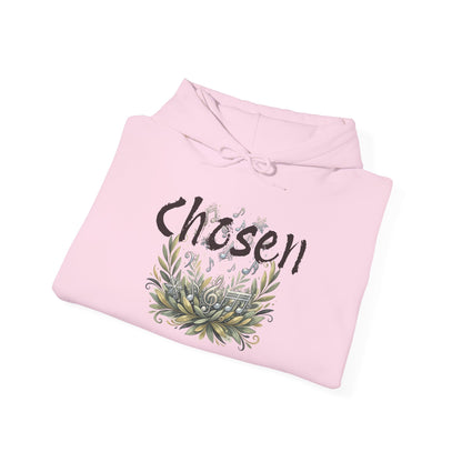"Chosen &amp; Set Apart" Olive Leaf Graphic Pullover Hoodie — Unisex Sweatshirt