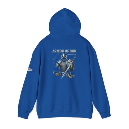 "Armor of God" Knight Graphic Pullover Hoodie — Unisex Fleece Sweatshirt