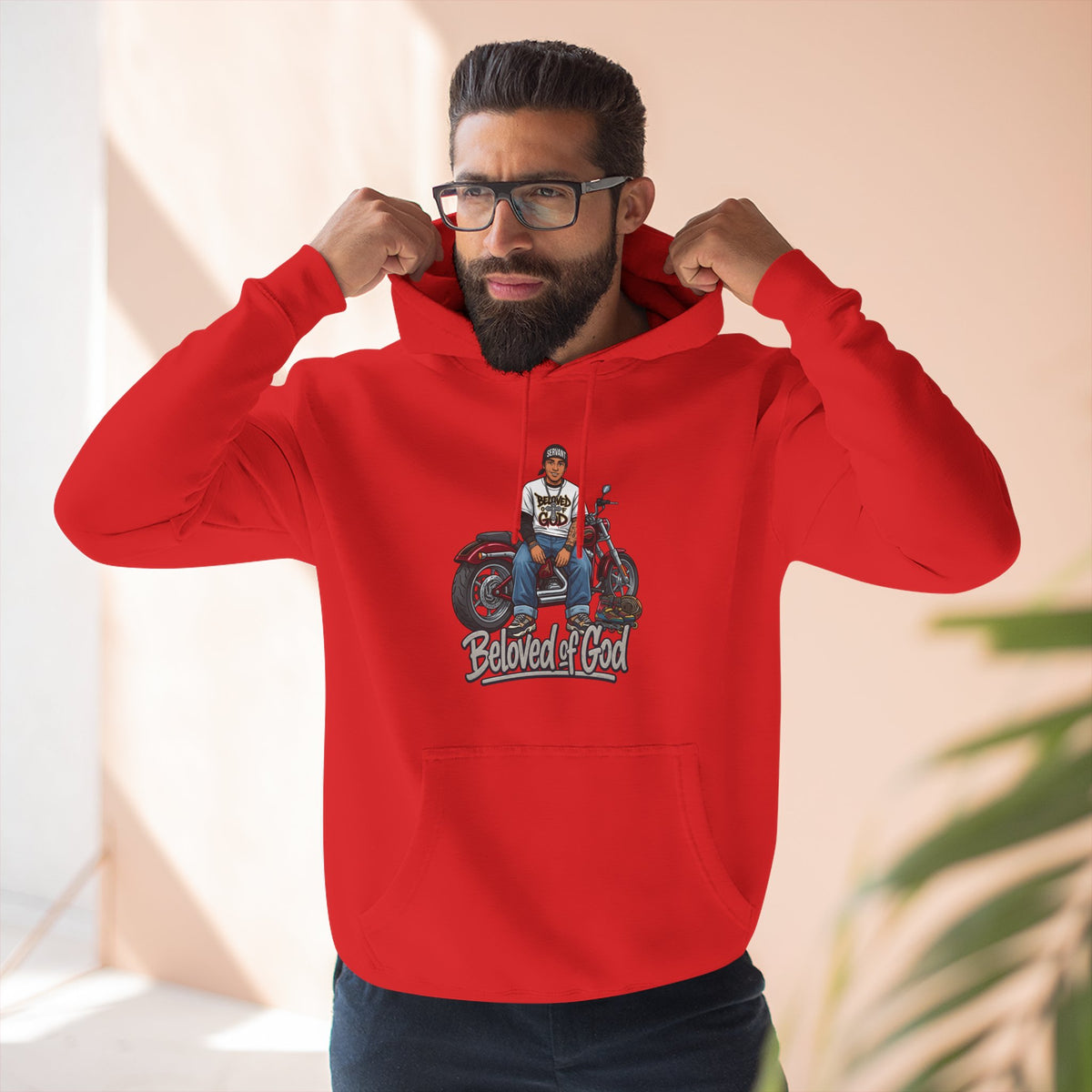 Beloved of God Motorcycle Hoodie — Inspired Biker Pullover