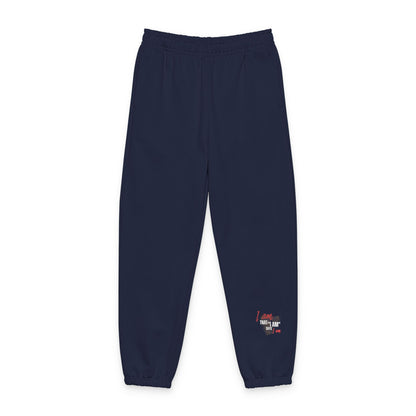 "I Am That I Am" Minimalist Sweatpants — Relaxed Fit Lounge Pants with Side Logo