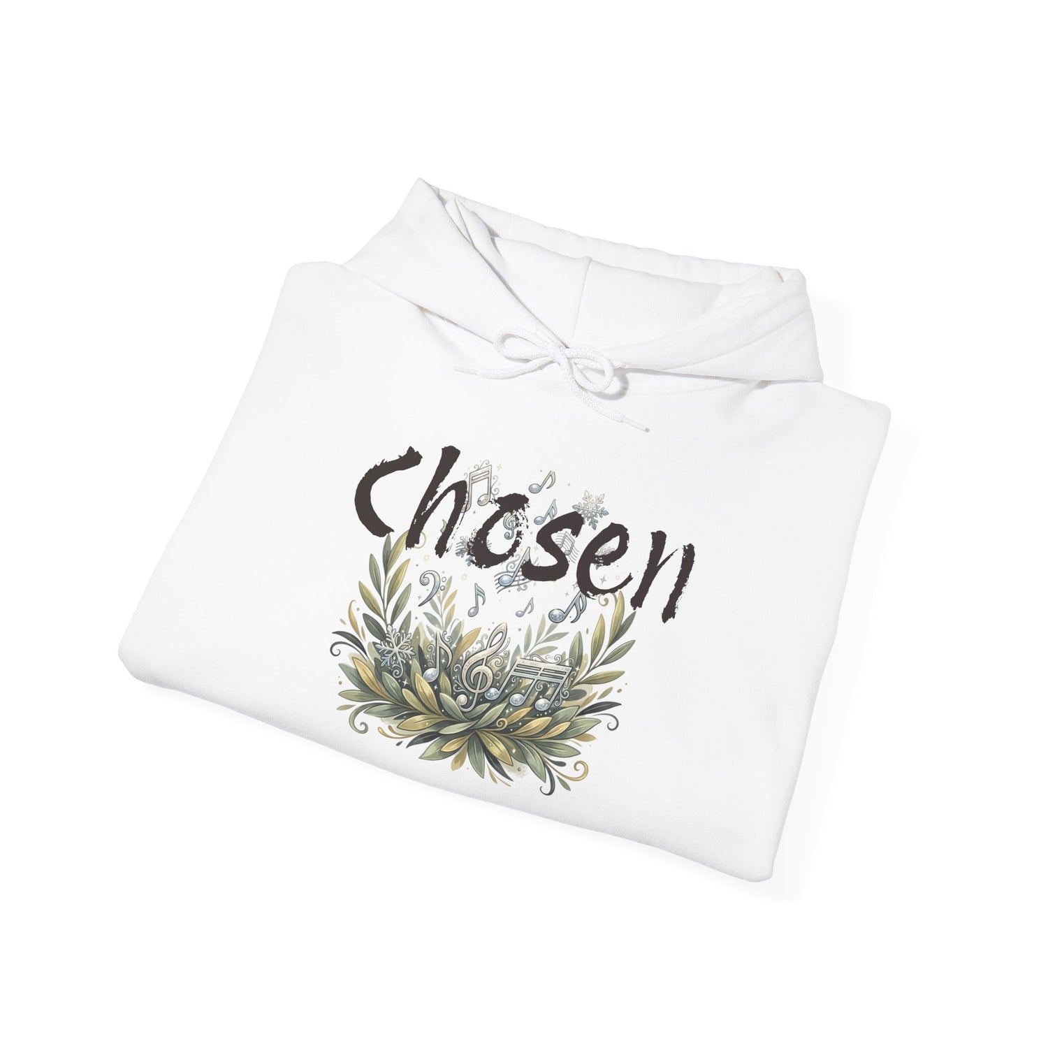 "Chosen &amp; Set Apart" Olive Leaf Graphic Pullover Hoodie — Unisex Sweatshirt