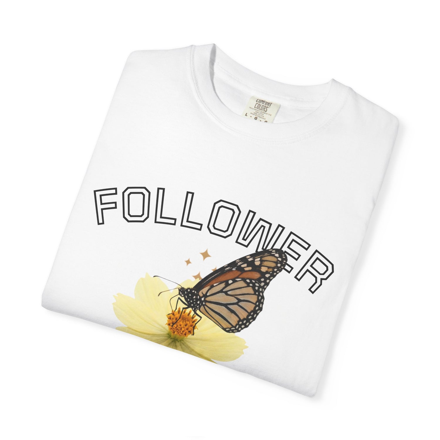Butterfly Graphic T-Shirt — "Follow Me" 1 Corinthians 11:1 Unisex Tee