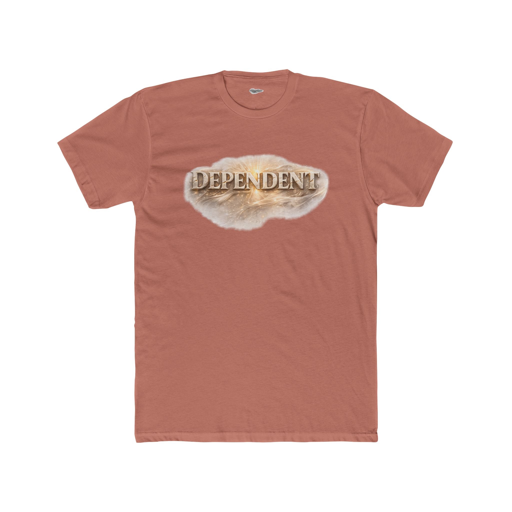 Not By Might Tee — Zechariah 4:6 Vintage Cloud Typography