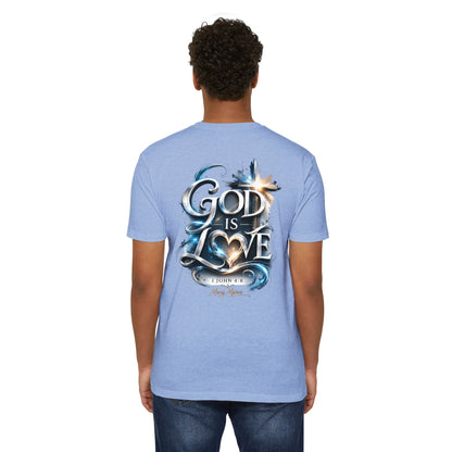 "God Is Love" Graphic Tee — Unisex Cotton T-Shirt (1 John 4:8)