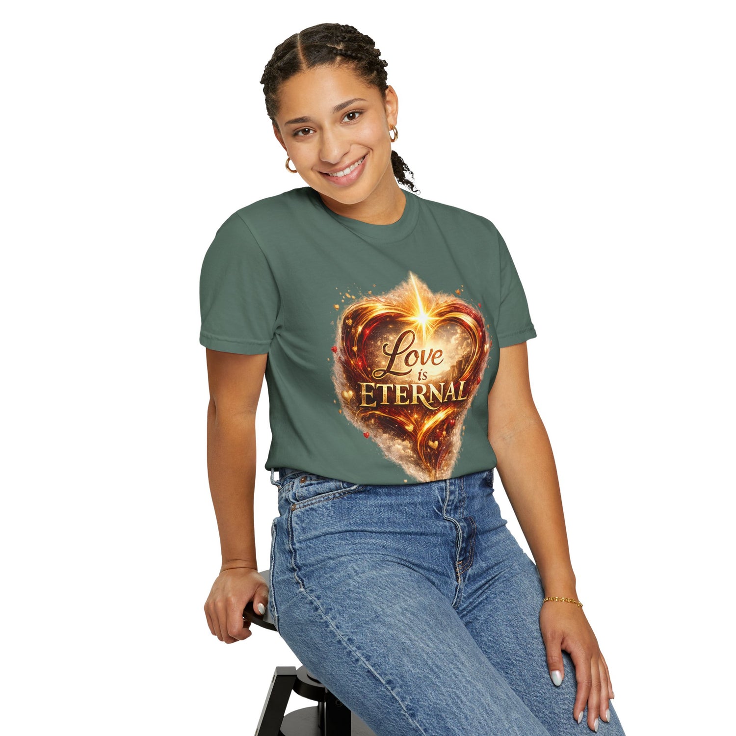"Love Is Eternal" Heart Graphic Tee — Unisex 1 Corinthians 13 T-Shirt