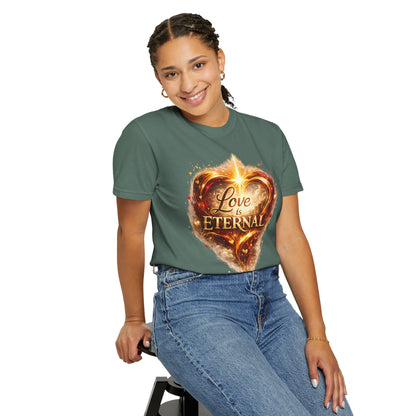 "Love Is Eternal" Heart Graphic Tee — Unisex 1 Corinthians 13 T-Shirt