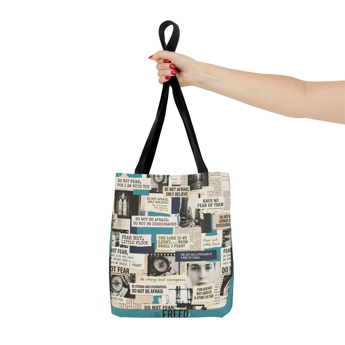 "Do Not Be Afraid" Graphic Tote Bag — Reusable Canvas Bag