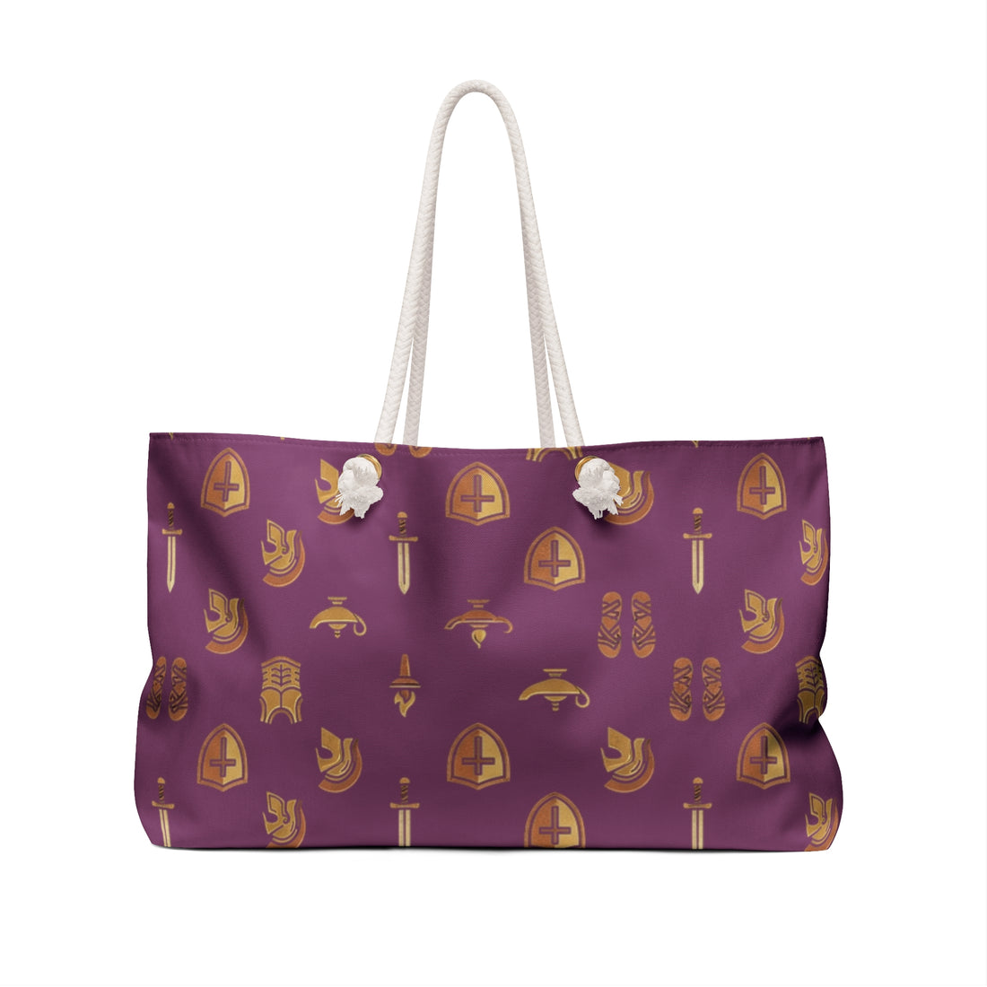 "Clothe in Full Armor" All-Over Print Weekender Tote Bag — Large Travel Duffel