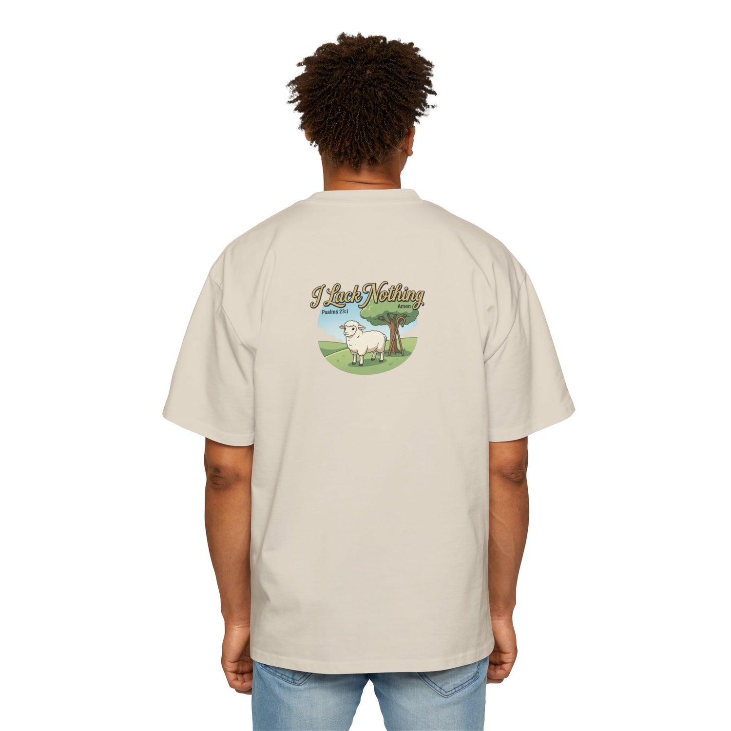 "The Lord Is My Shepherd" Oversized Graphic Tee — Men&