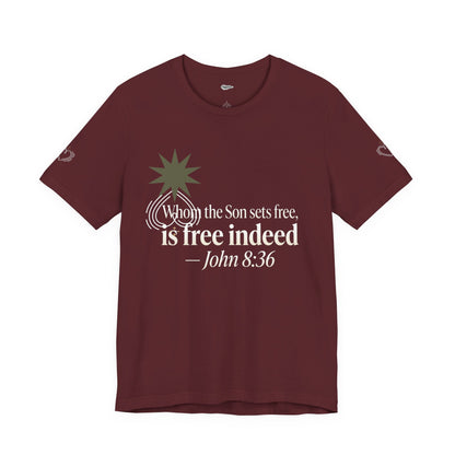 Free Indeed Graphic Tee — Short Sleeve Cotton T-Shirt