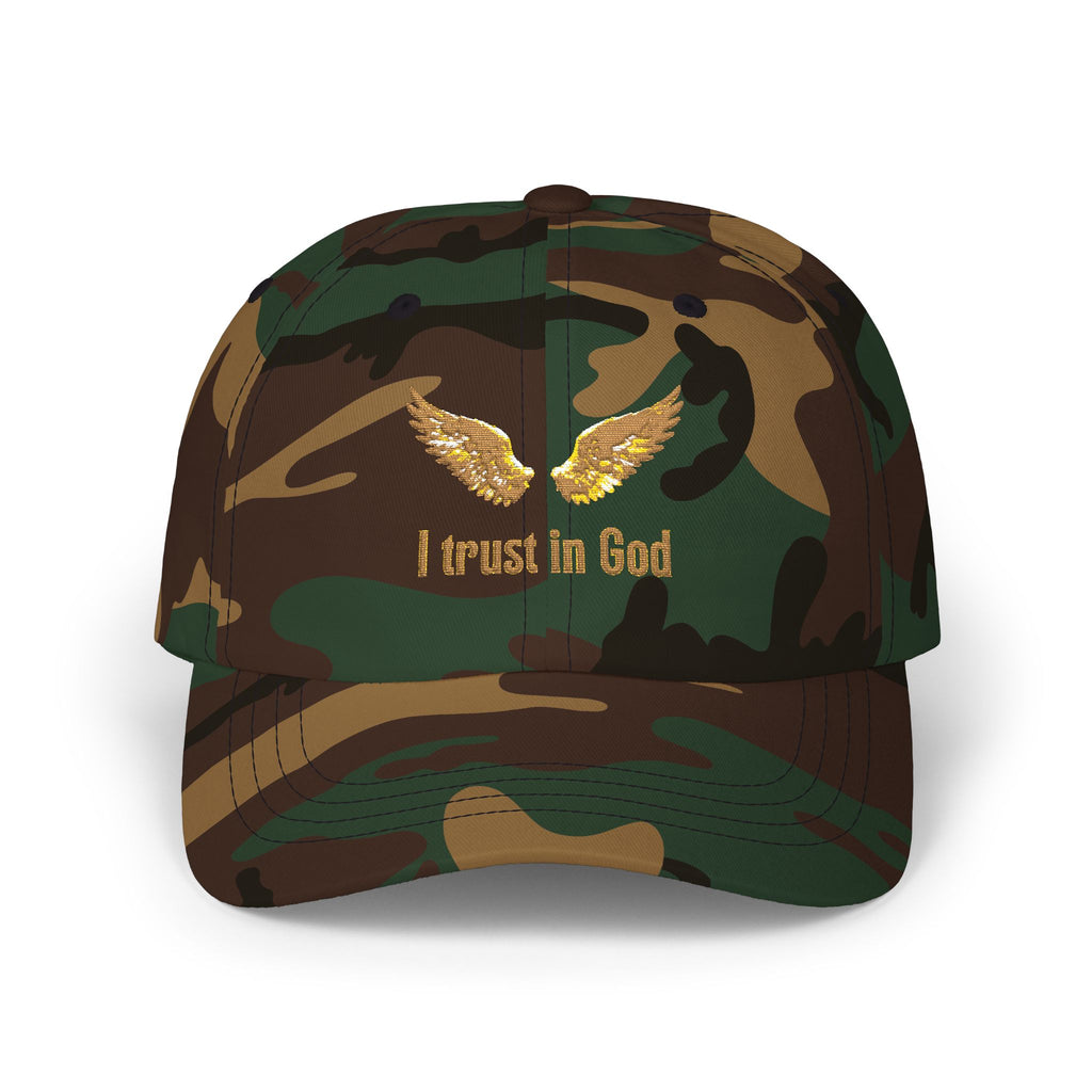 I Trust in God Dad Cap — Gold Wing
