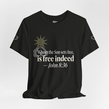 Free Indeed Graphic Tee — Short Sleeve Cotton T-Shirt