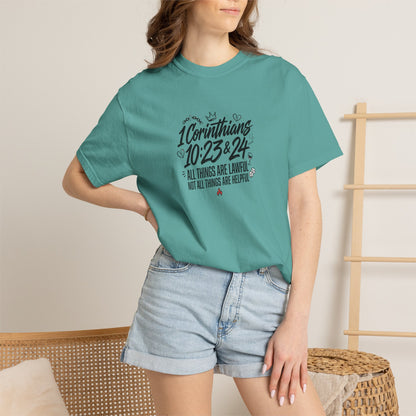1 Corinthians 10:23-24 Scripture T-Shirt
