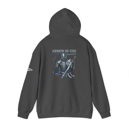 "Armor of God" Knight Graphic Pullover Hoodie — Unisex Fleece Sweatshirt