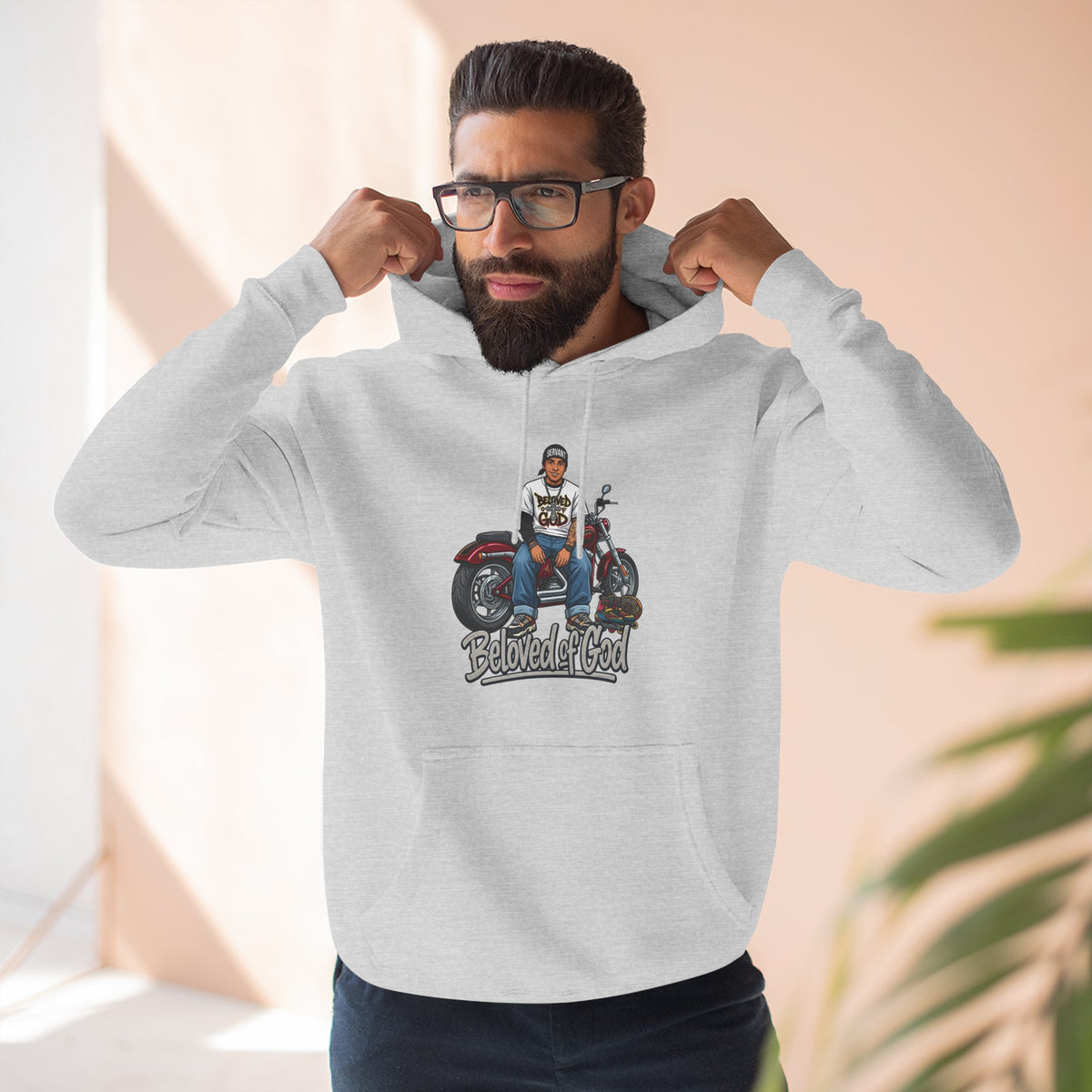 Beloved of God Motorcycle Hoodie — Inspired Biker Pullover