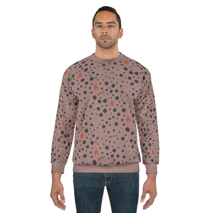 Fruit of the Spirit Polka Dot Graphic Crewneck Sweatshirt — Unisex Cozy Pullover