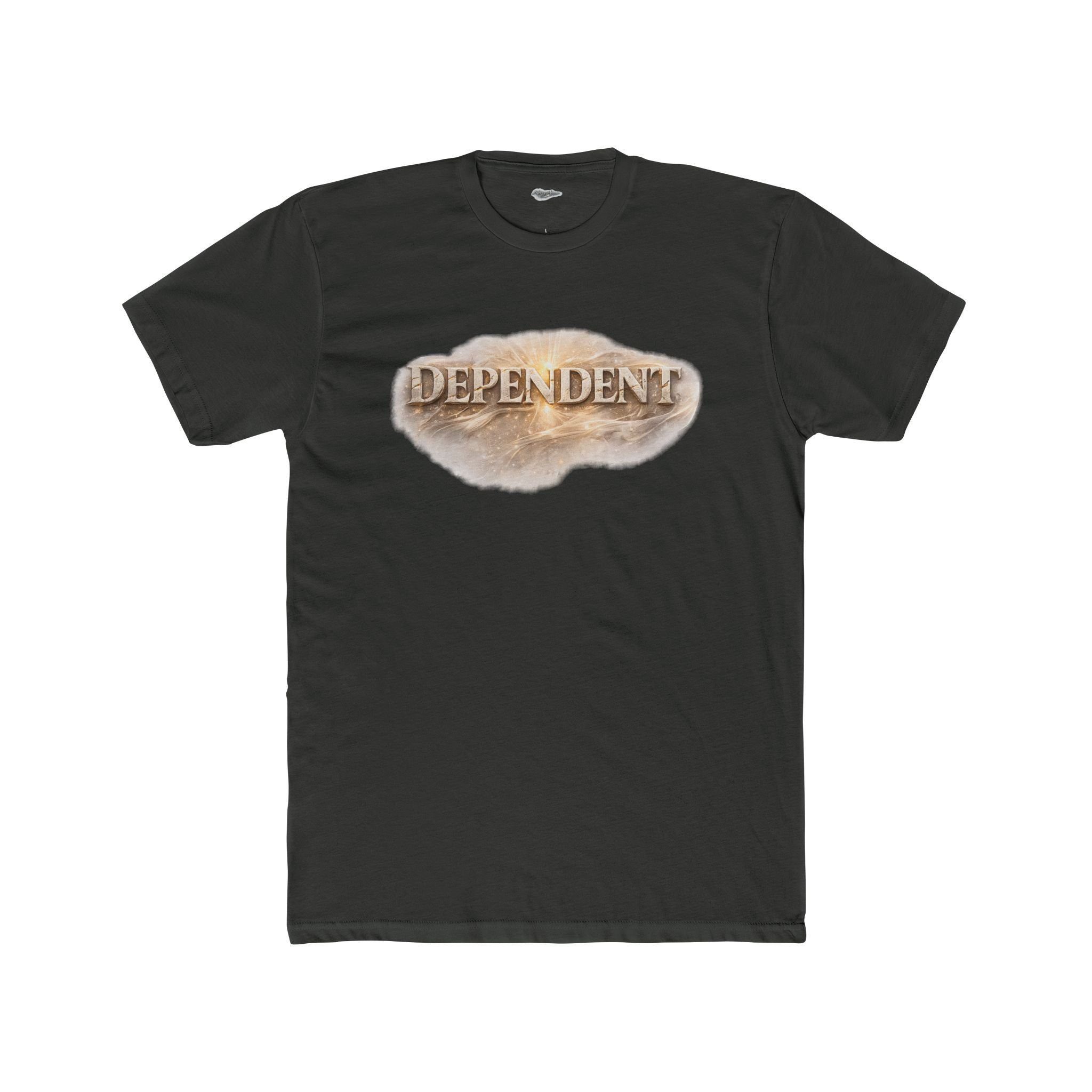 Not By Might Tee — Zechariah 4:6 Vintage Cloud Typography