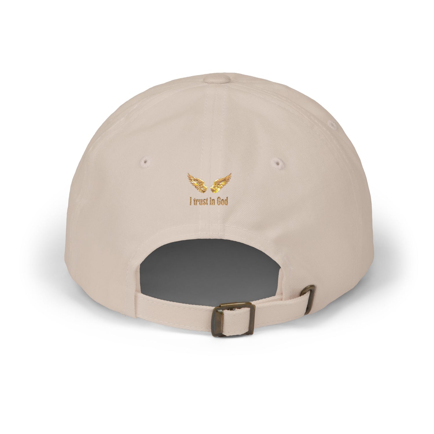 "I Trust in God" Gold Wing Embroidered Dad Cap — Adjustable Hat