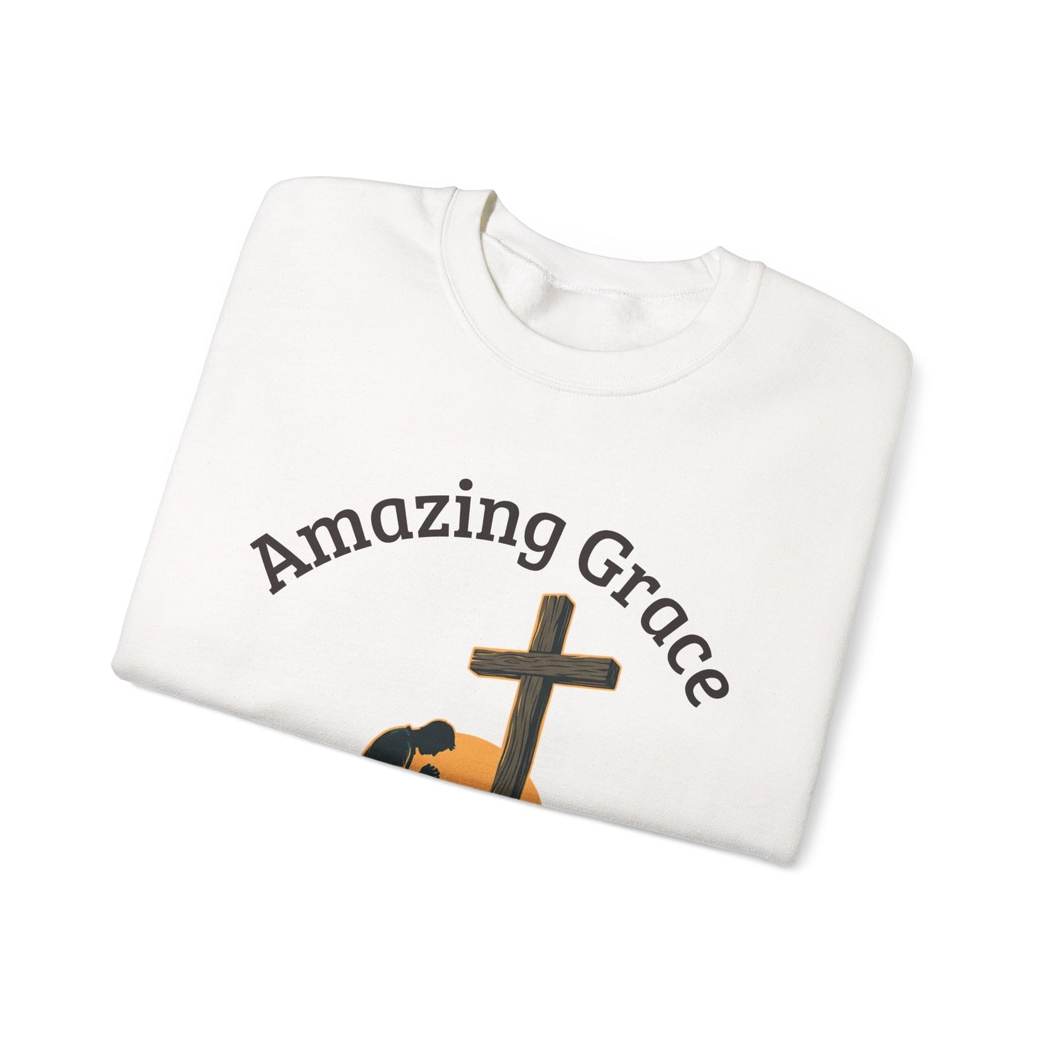 "Amazing Grace" Hallelujah Graphic Crewneck Sweatshirt — Unisex Pullover