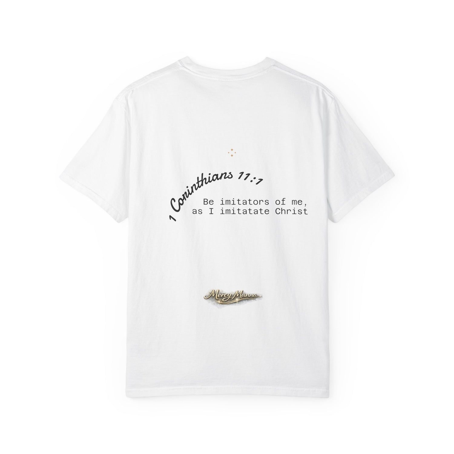 Butterfly Graphic T-Shirt — "Follow Me" 1 Corinthians 11:1 Unisex Tee