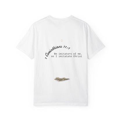 Butterfly Graphic T-Shirt — "Follow Me" 1 Corinthians 11:1 Unisex Tee