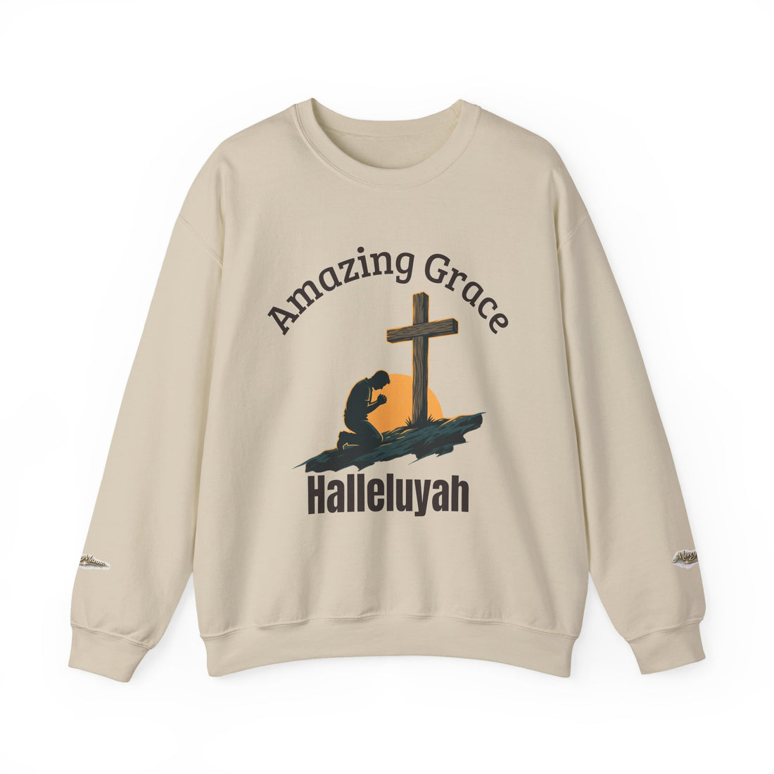 "Amazing Grace" Hallelujah Graphic Crewneck Sweatshirt — Unisex Pullover