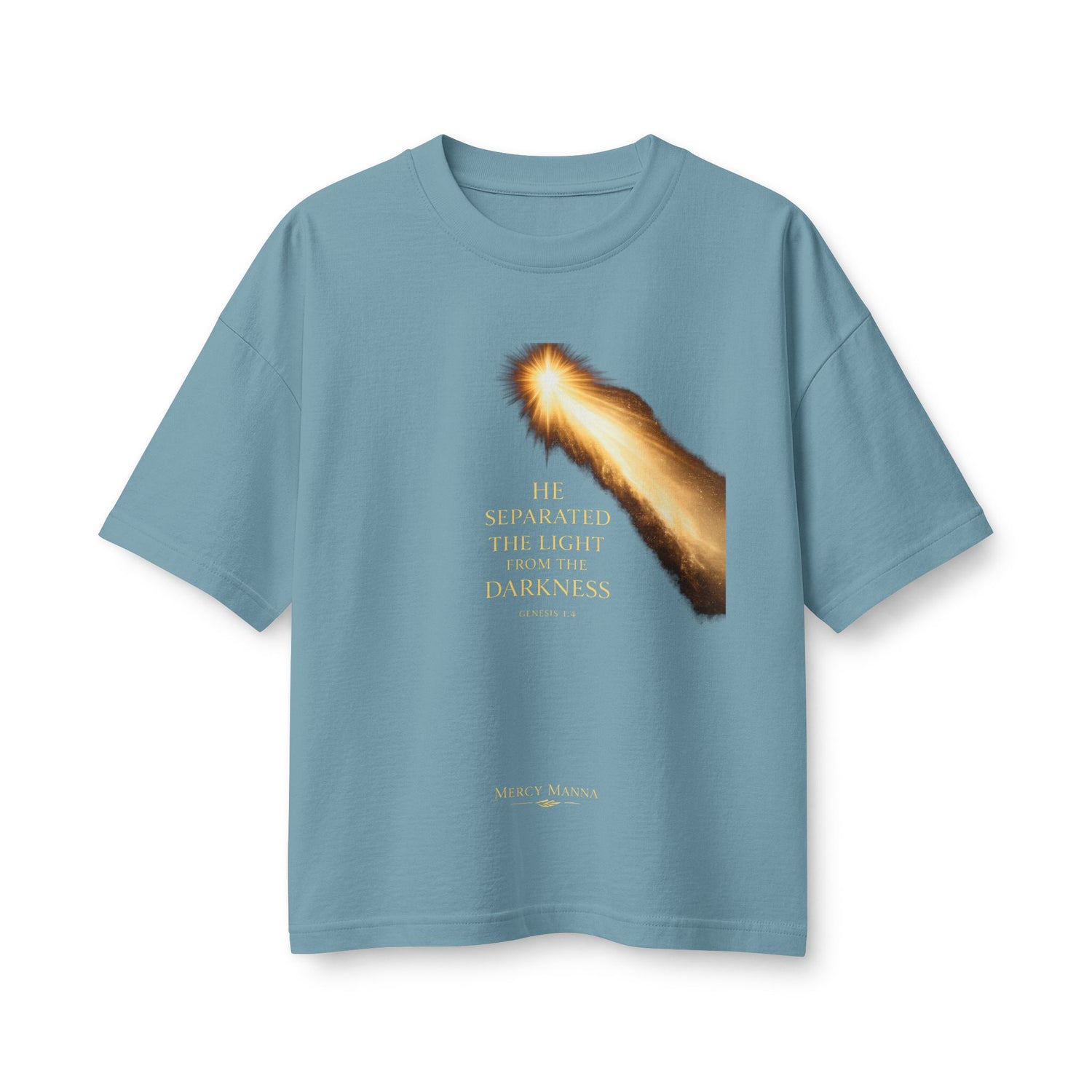 "He Separated the Light from the Darkness" Genesis 1:4 Graphic Tee — Women&