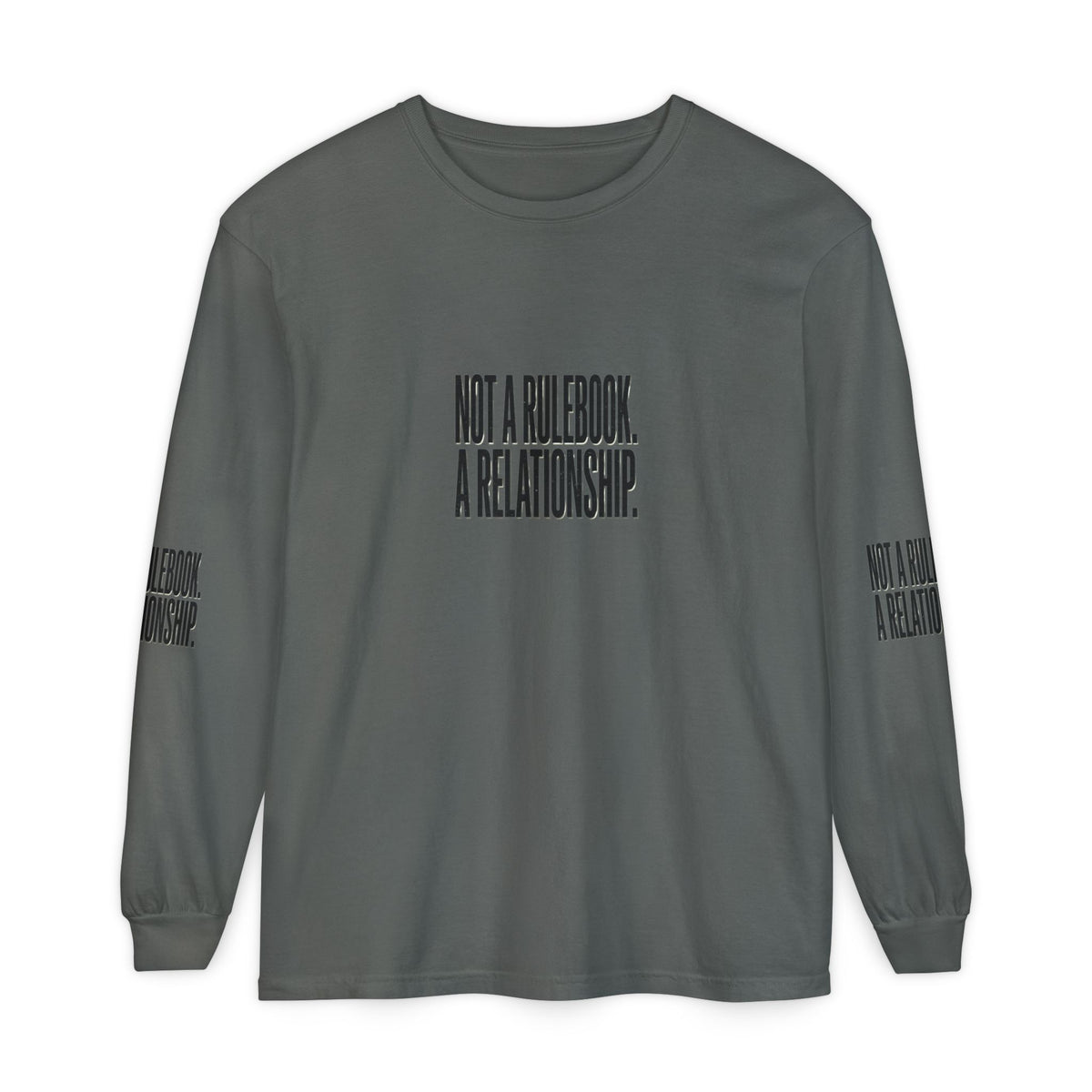 Mercy Manna Not a Rulebook a Relationship Long Sleeve T-Shirt