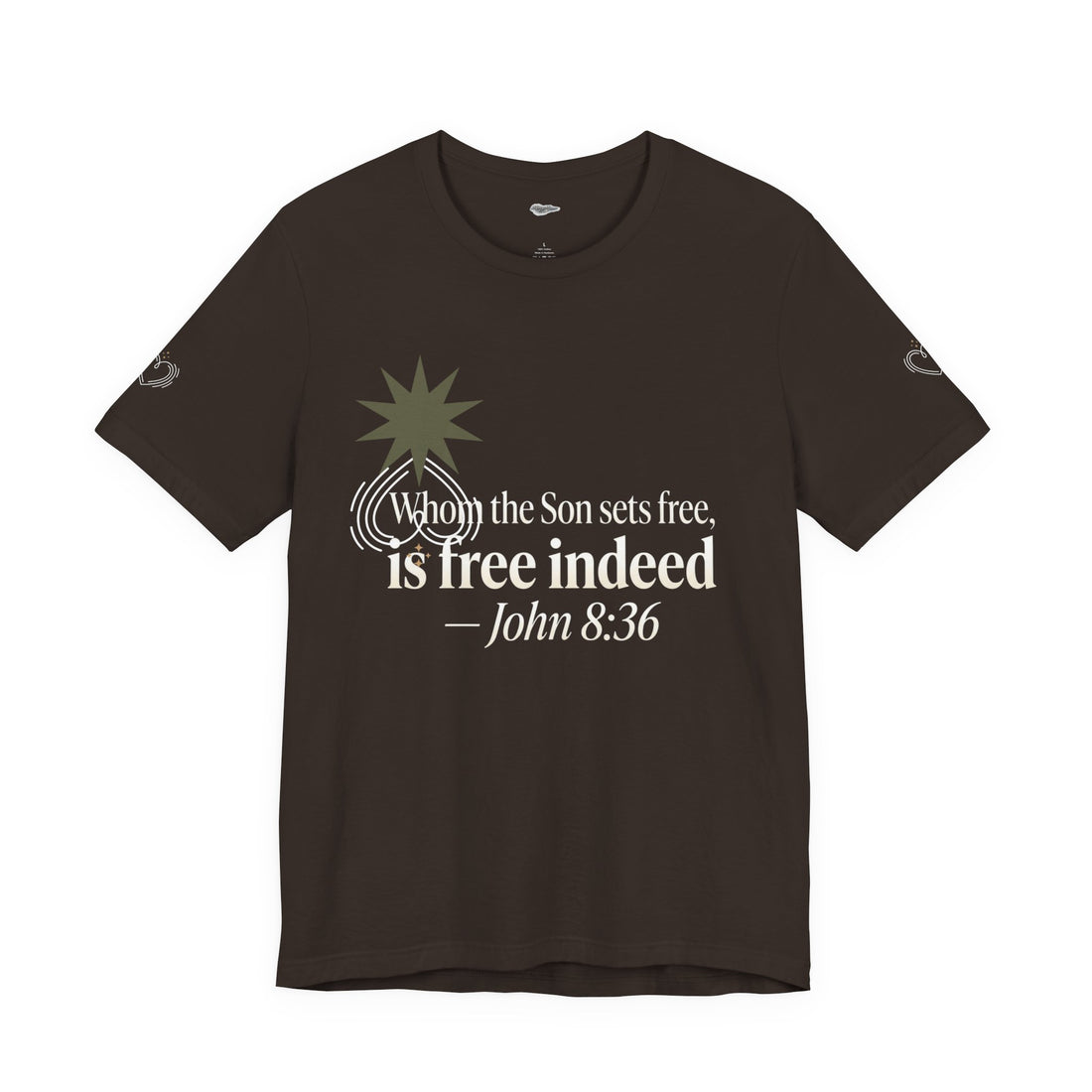 Free Indeed Graphic Tee — Short Sleeve Cotton T-Shirt