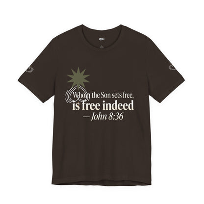 Free Indeed Graphic Tee — Short Sleeve Cotton T-Shirt