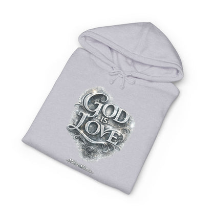 "God Is Love" Graphic Pullover Hoodie — Unisex Fleece Sweatshirt
