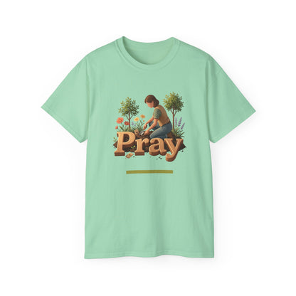 Pray Graphic Tee — Unisex Cotton T-Shirt