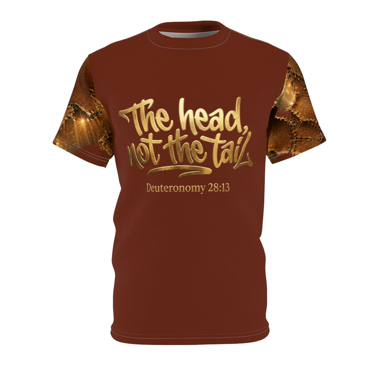 The Head Not The Tail Tee — Deuteronomy 28:13 Brown Graphic T‑Shirt