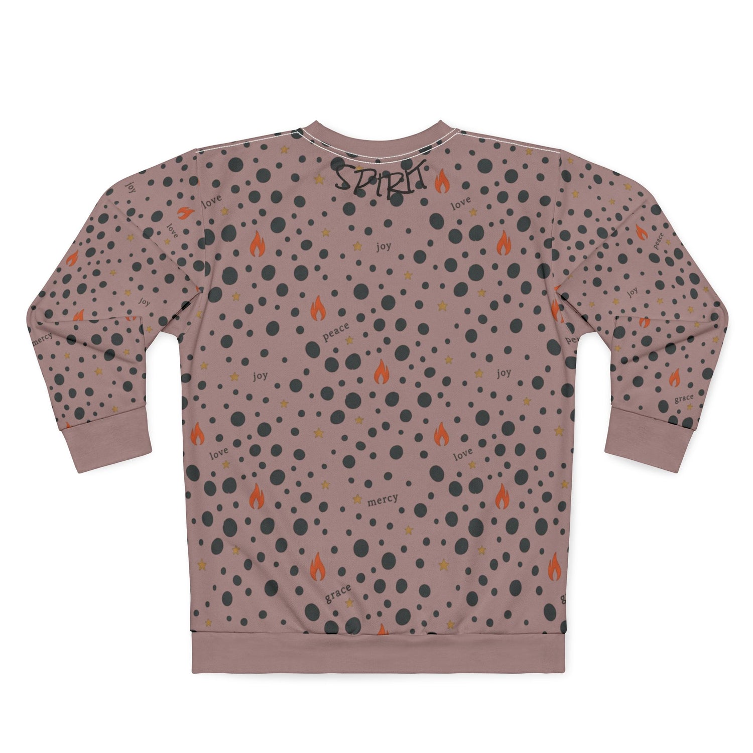 Fruit of the Spirit Polka Dot Graphic Crewneck Sweatshirt — Unisex Cozy Pullover