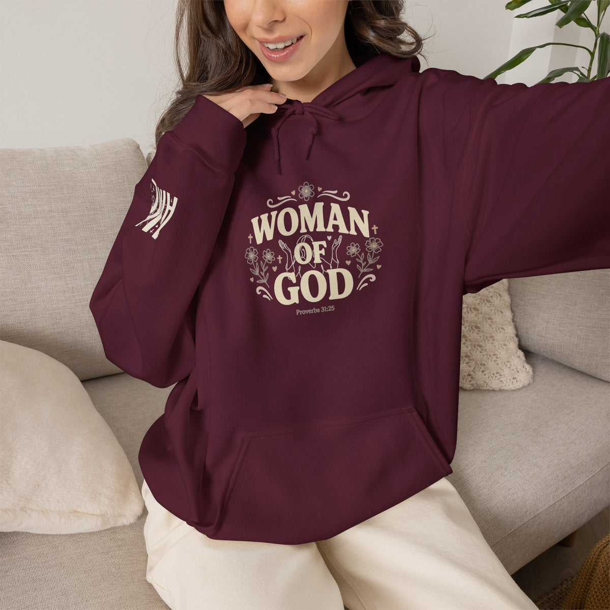 Woman of God Hoodie — "Amen"  Graphic Pullover