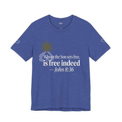Free Indeed Graphic Tee — Short Sleeve Cotton T-Shirt