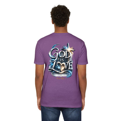 "God Is Love" Graphic Tee — Unisex Cotton T-Shirt (1 John 4:8)
