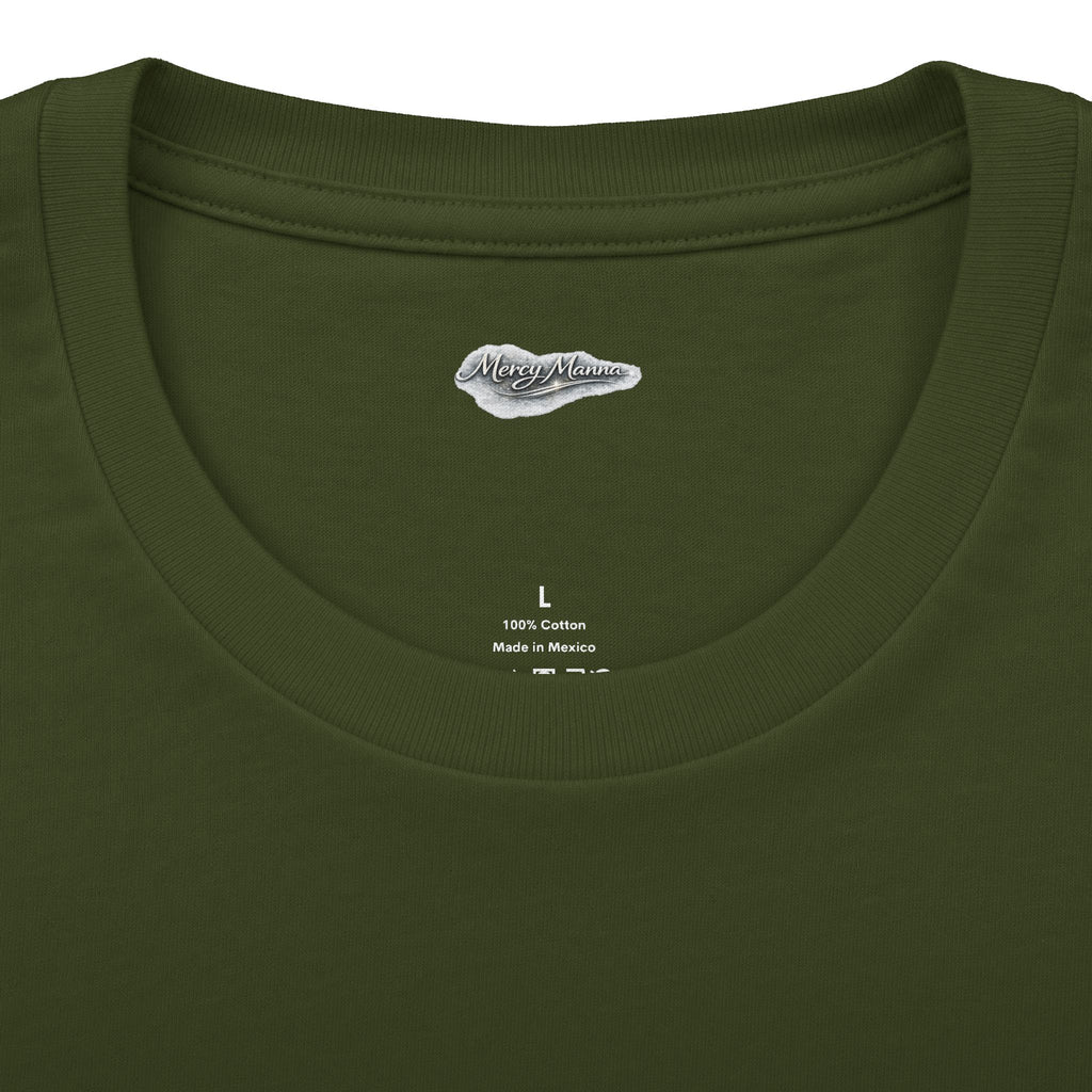 Not By Might Tee — Zechariah 4:6 Vintage Cloud Typography