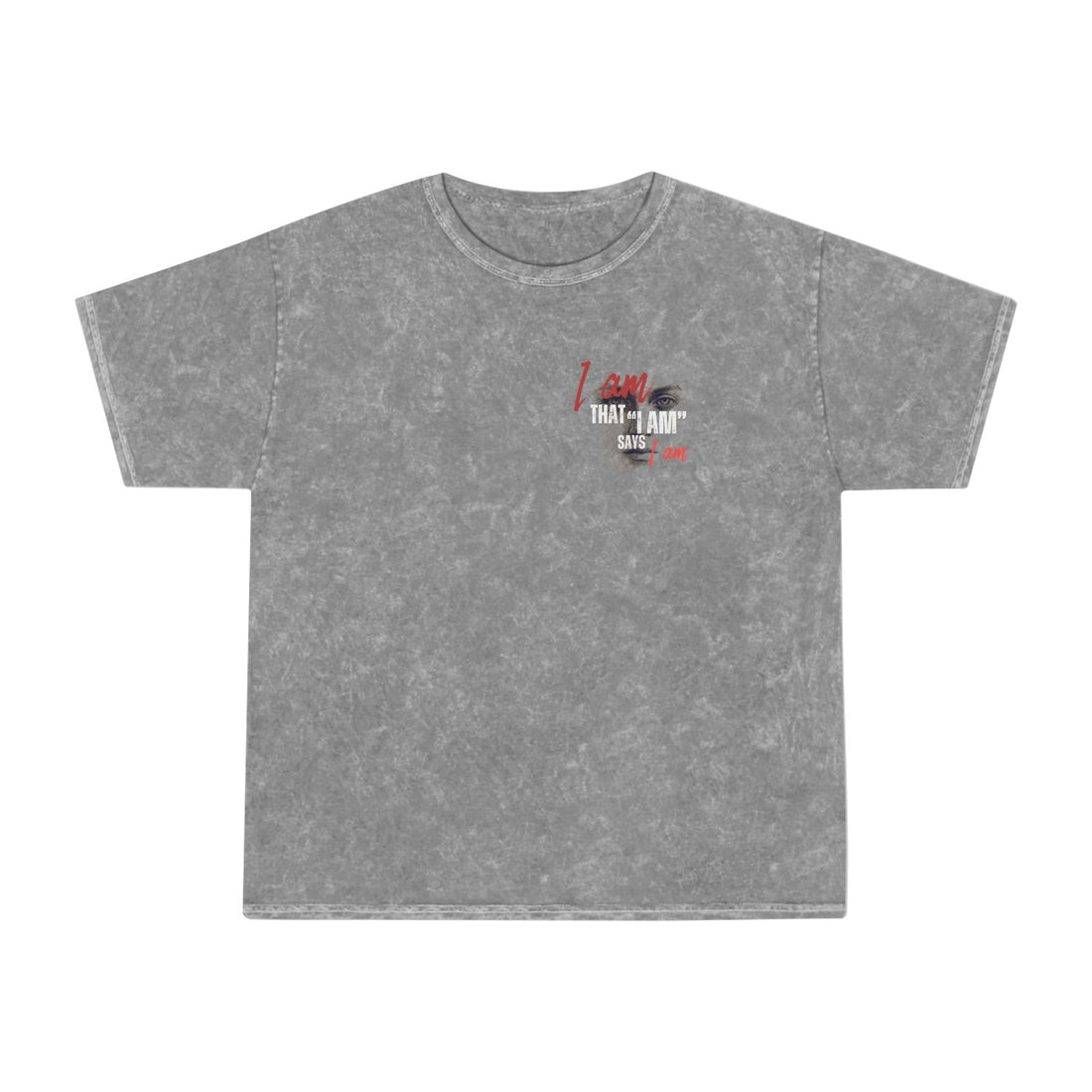 "I Am That I Am" Vintage Mineral Wash Graphic Tee — Unisex Cotton T-Shirt