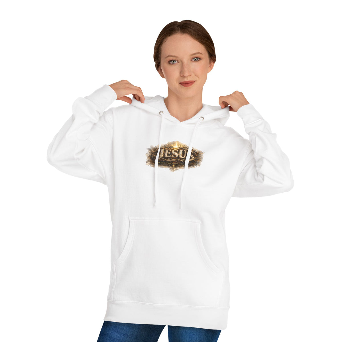 Graphic Hoodie — Rustic Gold Crown of thorns Pullover