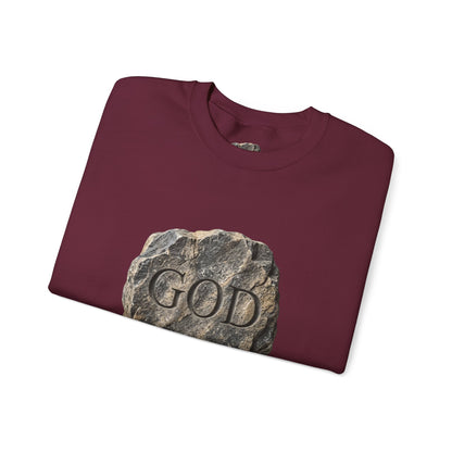 Mercy Manna My Redeemer Crewneck Sweatshirt – Stone Graphic Love Pullover
