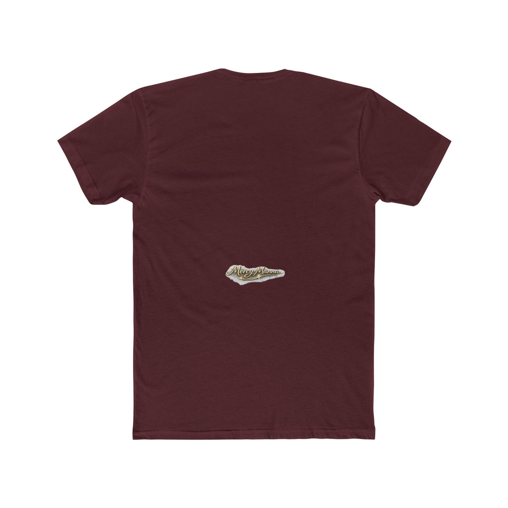 Not By Might Tee — Zechariah 4:6 Vintage Cloud Typography