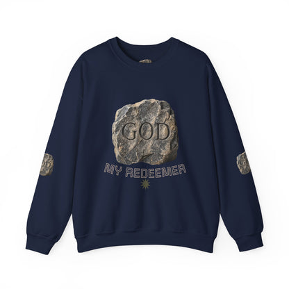 Mercy Manna My Redeemer Crewneck Sweatshirt – Stone Graphic Love Pullover