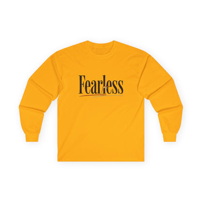 "Fearless" Freed From Fear Long Sleeve Graphic Tee — Unisex Cotton Shirt