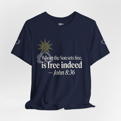 Free Indeed Graphic Tee — Short Sleeve Cotton T-Shirt