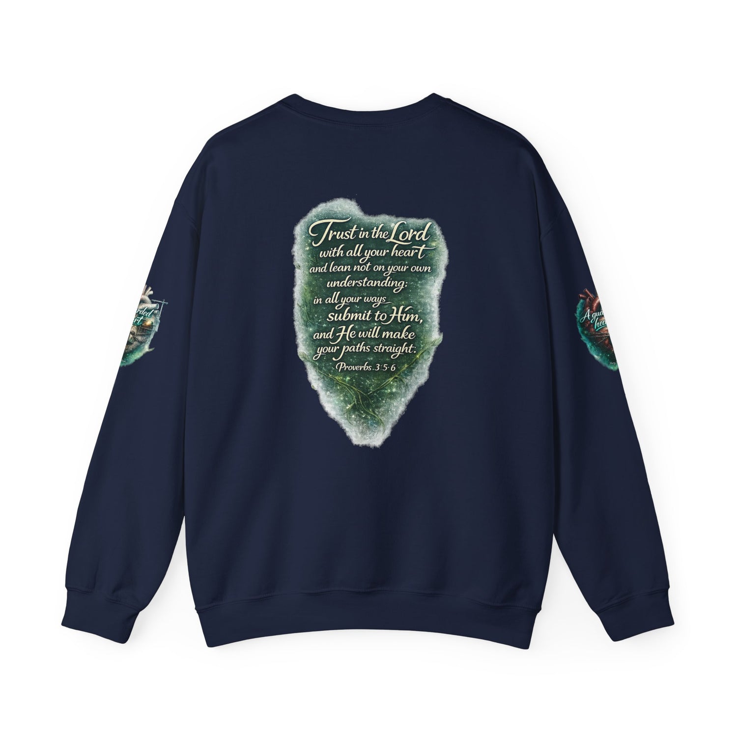 "A Guarded Heart" Crewneck Sweatshirt — Unisex Graphic Pullover