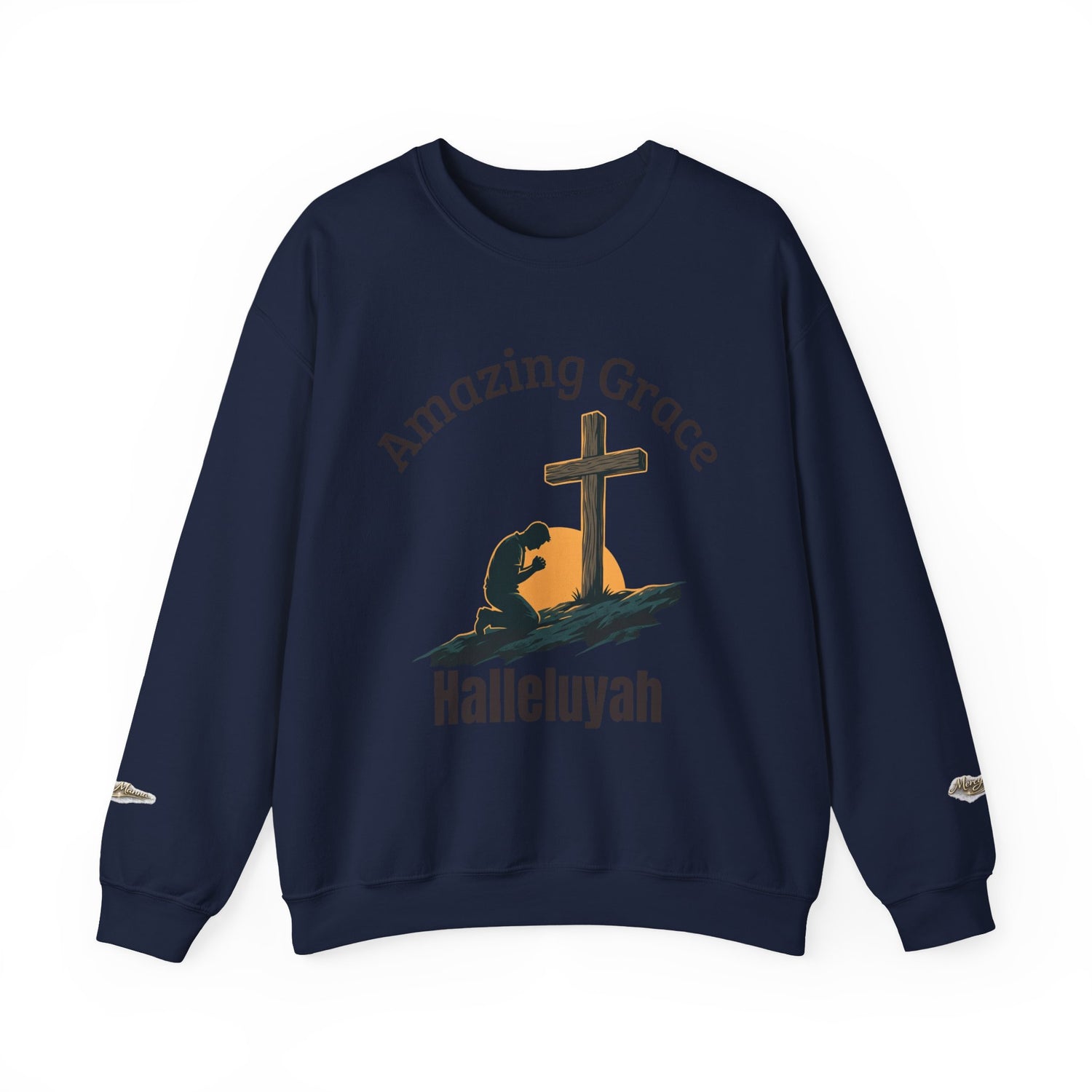 "Amazing Grace" Hallelujah Graphic Crewneck Sweatshirt — Unisex Pullover