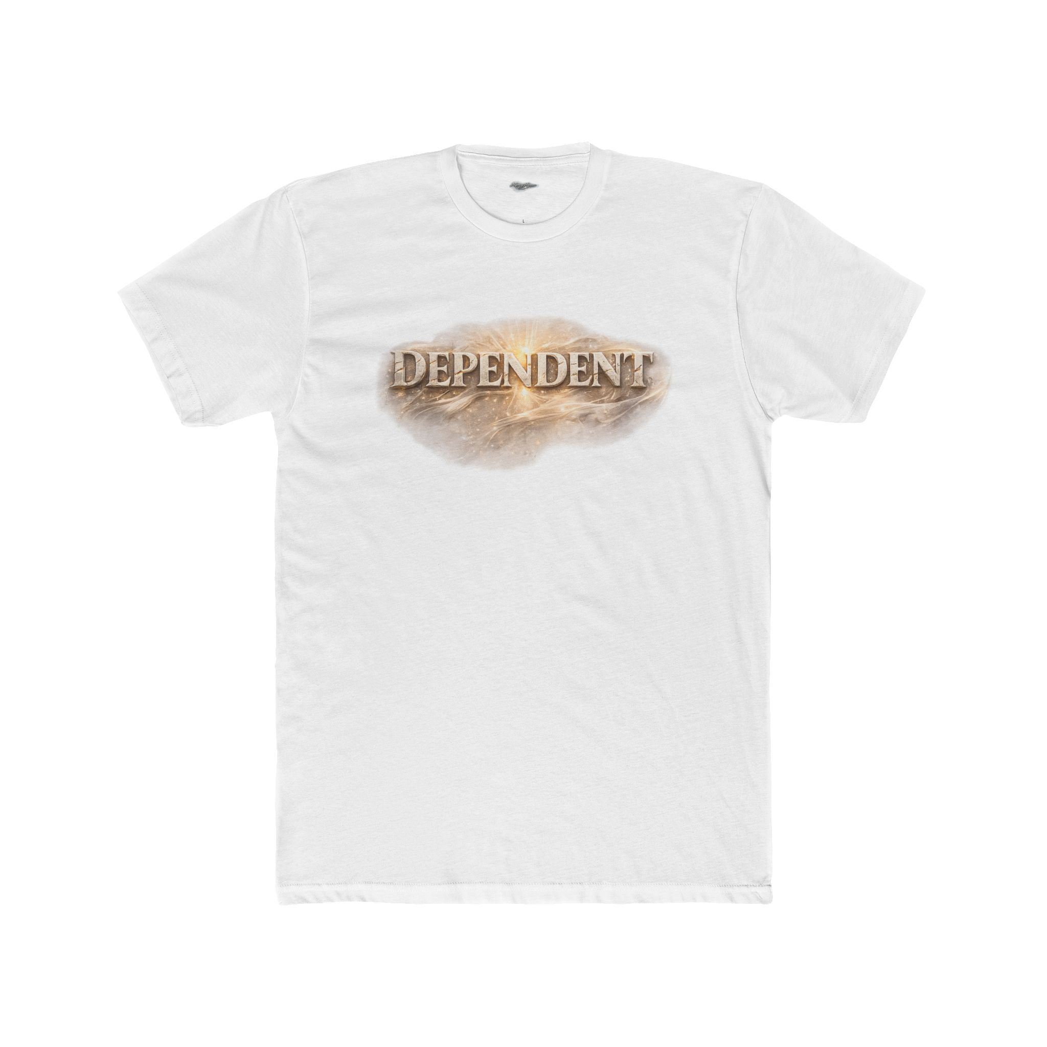 Not By Might Tee — Zechariah 4:6 Vintage Cloud Typography