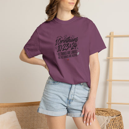 1 Corinthians 10:23-24 Scripture T-Shirt